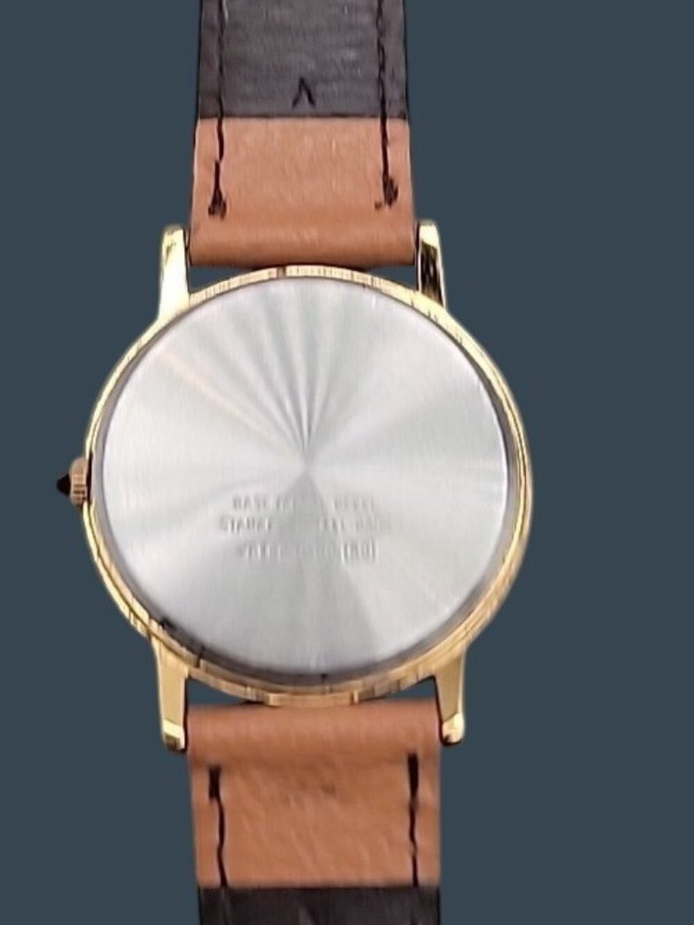 Vtg Lorus Seiko Mickey Mouse Quartz Watch V811-5410 Gold Tone 7" Leather Band - Picture 8 of 16